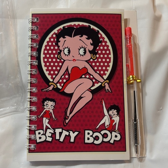 Other - Betty Boop Mini Spiral Notebook with Pen